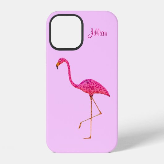 Coque iPhone 12 Étui Flamingo pour iPhone 12 (Verso)
