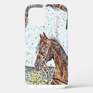 Coque iPhone 12 Étui iPhone 12 Étalon Bai dans un Bosal