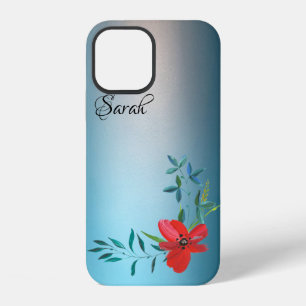 Coque iPhone 12 Étui iPhone Case-Mate Amazing, fleurs bleues Cool