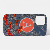 COQUE iPhone 12 ÉTUI IPHONE CASE MATE BRODERIE ANCIENNE INITIALE P (Verso Horizontal)