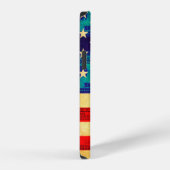 Coque iPhone 12 Étui iPhone Case-Mate drapeau argent Amérique (Côté droit)