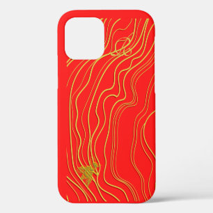Coque iPhone 12 Étui iPhone Case-Mate Monogramme Abeille Dorée Mod