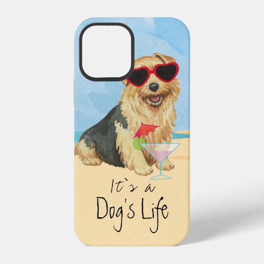 Coque iPhone 12 Étui iPhone Case-Mate Summer Norfolk Terrier (Verso)