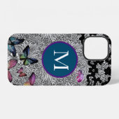 Coque iPhone 12 ÉTUI IPHONE CASE MATE William Morris BLACK LACE (Verso Horizontal)