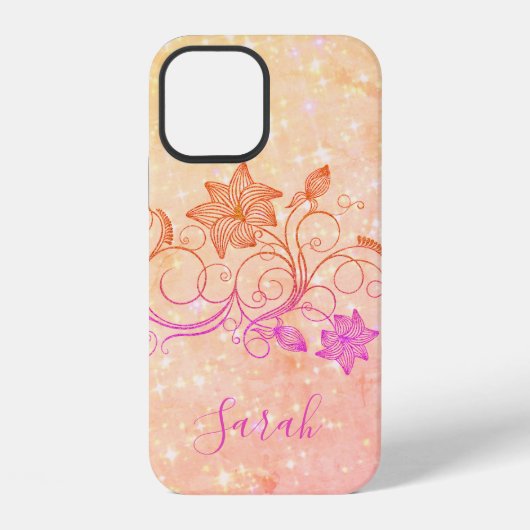 Coque iPhone 12 Étui iPhone Cool Trendy Rose Case-Mate (Verso)