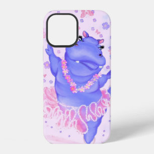 Coque iPhone 12 Étui iPhone Hippopotame Ballerine Drôle Danseuse d
