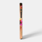 Coque iPhone 12 Étui iPhone / iPad avec bébé singe et fleurs (Côté gauche)