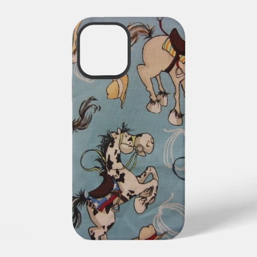 Coque iPhone 12 Étui iPhone Western Horses Case-Mate (Verso)