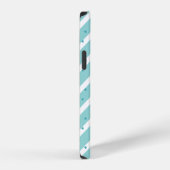 Coque iPhone 12 Étui pour iPhone 12 avec notes de musique rayées b (Côté droit)