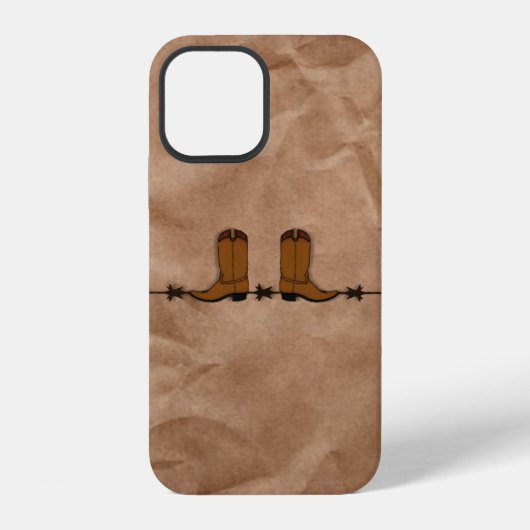 Coque iPhone 12 Étui pour iPhone 12 Bottes de Cowboy (Verso)