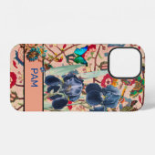 Coque iPhone 12 Étui pour iPhone 12 DIY NOM IRIS ET WILLIAM MORRIS (Verso Horizontal)