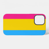 Coque iPhone 12 Étui pour iPhone 12 drapeau pansexuel (Verso Horizontal)
