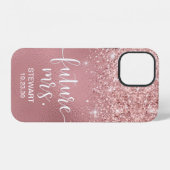 Coque iPhone 12 Étui Rose Gold Future Mrs Glitter Case-Mate pour i (Verso Horizontal)