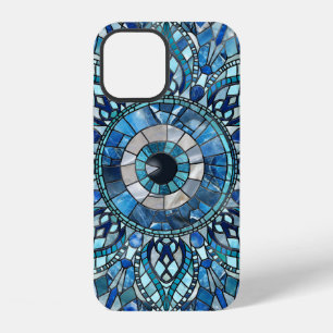 Coque iPhone 12 Evil Oeil Amulet Mosaic Mandala Art