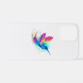 Coque iPhone 12 Exotic Rainbow Hummingbird (Verso Horizontal)