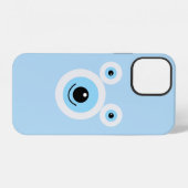 Coque iPhone 12 Fantaisie face d'ours blanc (Verso Horizontal)
