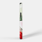 Coque iPhone 12 Femme tenant une pastèque coupée en tranches (Côté droit)