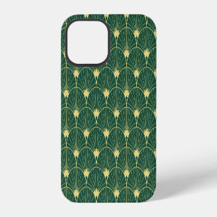 Coque iPhone 12 Feuille de palme : motif art déco.