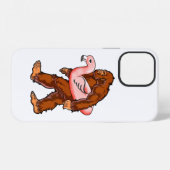 Coque iPhone 12 Flamant rose Bigfoot (Verso Horizontal)