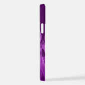 Coque iPhone 12 Flammes de course violet cool (Côté droit)