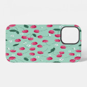 Coque iPhone 12 Fleur de cerisier : conception festive estivale (Verso Horizontal)