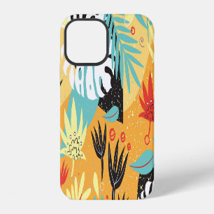 Coque iPhone 12 Fleur de Monstera : illustration botanique vintage