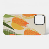 Coque iPhone 12 Fleur de tulipe jaune (Verso Horizontal)