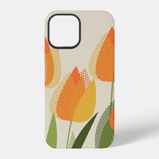 Coque iPhone 12 Fleur de tulipe jaune (Verso)