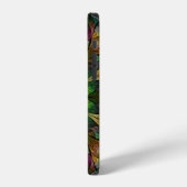 Coque iPhone 12 Fleur matelassée (Côté gauche)