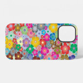Coque iPhone 12 Fleurs colorées (Verso Horizontal)
