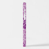 Coque iPhone 12 Fleurs Dahlia, Motif De Fleurs, Dahlia Violet (Côté gauche)