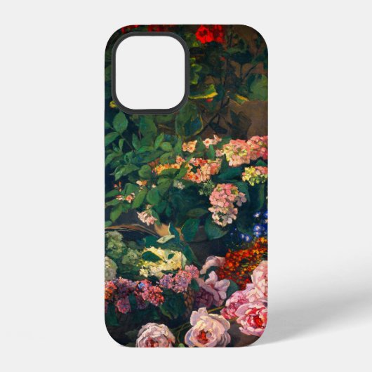 Coque iPhone 12 Fleurs de printemps Monet (Verso)