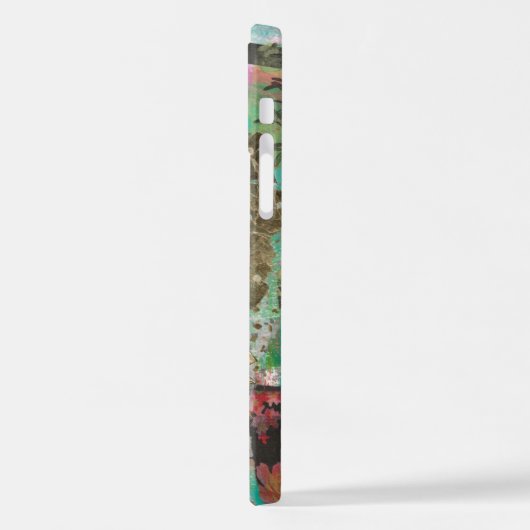 Coque iPhone 12 Fleurs de soleil et chansons (Côté gauche)