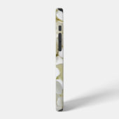 Coque iPhone 12 Fleurs d'hortensia blanches (Côté gauche)