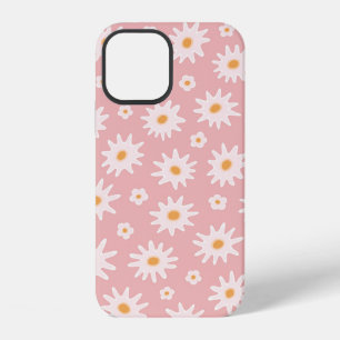 Coque iPhone 12 Fleurs marguerites sans couture motif. Fond floral