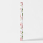 Coque iPhone 12 Fleurs roses, Roses roses, Fleurs Aquarelles (Côté gauche)