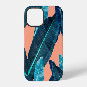 Coque iPhone 12 Fleurs tropicales, fond botanique sans couture.