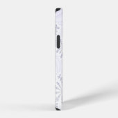 Coque iPhone 12 Flocon de neige blanc fractal (Côté droit)