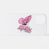 Coque iPhone 12 Flower Butterfly (Verso Horizontal)