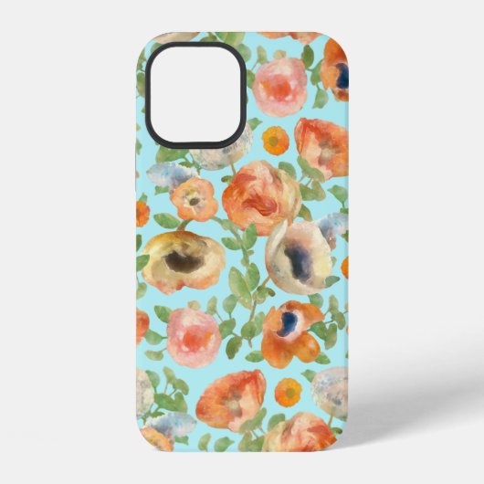Coque iPhone 12 Flowers (Verso)