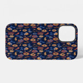 Coque iPhone 12 Folk Rustique Floral (Verso Horizontal)