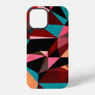 Coque iPhone 12 Fond abstrait avec des triangles et des géométries