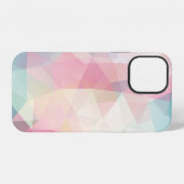 Coque iPhone 12 fond abstrait composé de trianglesfond (Verso Horizontal)