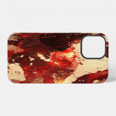 Coque iPhone 12 Fond abstrait en marbre. (Verso Horizontal)