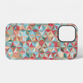 Coque iPhone 12 Fond abstrait sans couture composé de pastel (Verso Horizontal)