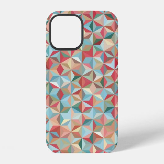 Coque iPhone 12 Fond abstrait sans couture composé de pastel (Verso)