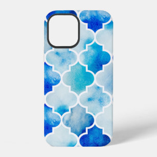 Coque iPhone 12 Fond aquarelle sans couture. Beau dessin à la main