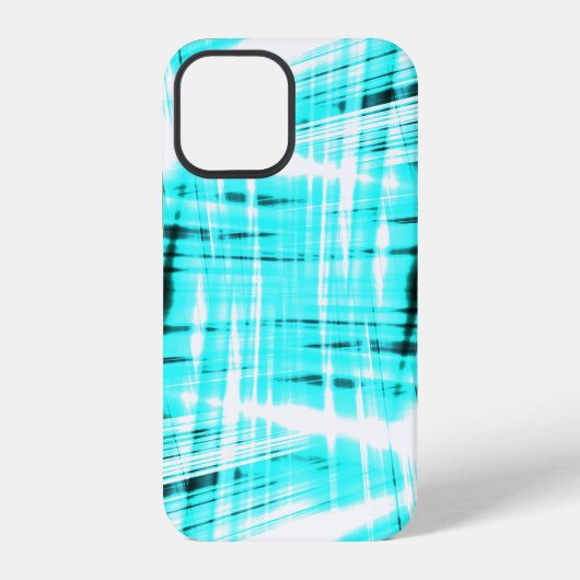 Coque iPhone 12 Fond bleu dynamique rayé Case-Mate iPhone (Verso)