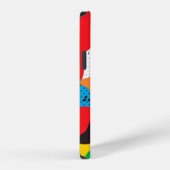 Coque iPhone 12 fond d'art pop (Côté droit)