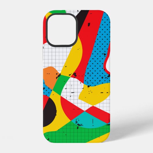 Coque iPhone 12 fond d'art pop (Verso)